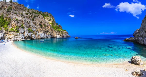 Najpiękniejszych plaż w Grecji - Achata, na wyspie Karpathos — Zdjęcie stockowe