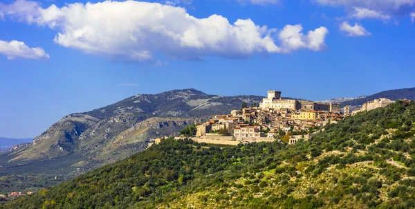 意大利-Sermoneta 美丽的中世纪村庄 — 图库照片