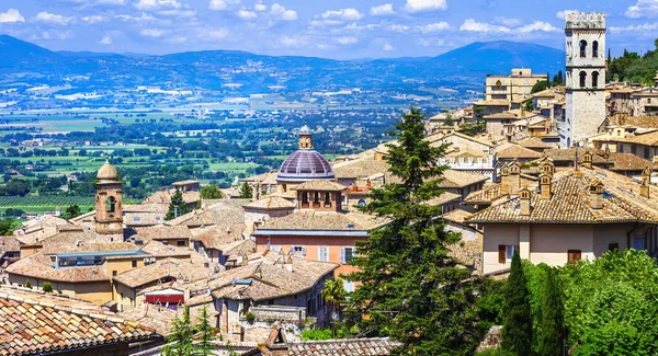 Středověké město, Assisi, Itálie — Stock fotografie