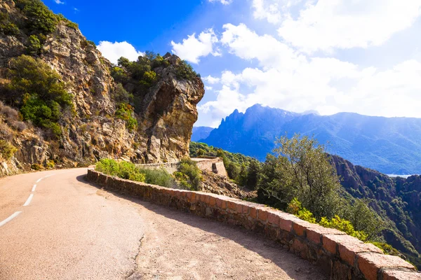 Strade panoramiche dell'isola di Corsica — Foto Stock