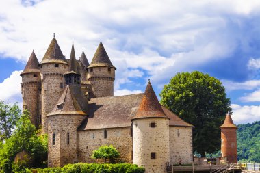 Fransa - Chateau de val durağındayım Ortaçağ kaleleri