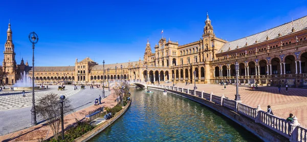 Vackra plaza Espana i Seviglia, Spanien — Stockfoto