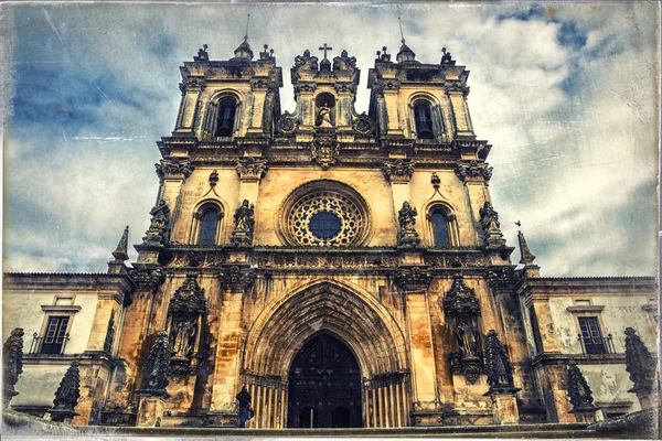 Impresionante monasterio medieval en Alcobaca, Portugal . —  Fotos de Stock