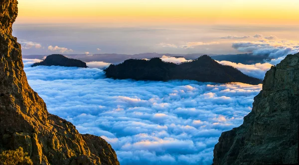 Západ slunce nad mraky - Gran Canaria — Stock fotografie