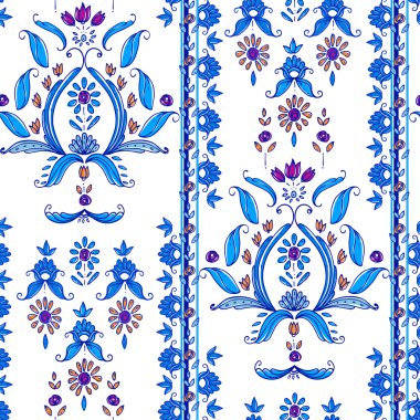 Dikişsiz desenli desen, bohem tarzı, cachemire tasarım. İçin 