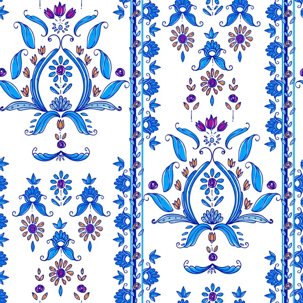 Motif paisley sans couture, style bohème, design cachemire. Pour — Image vectorielle