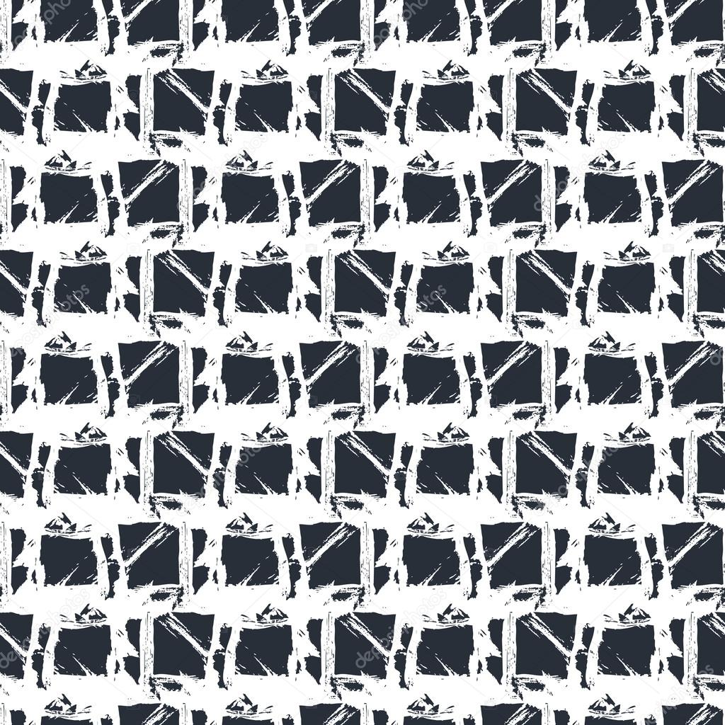  Vector seamless pattern. Abstract grunge background