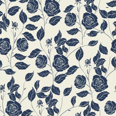 Güllerle kusursuz desen