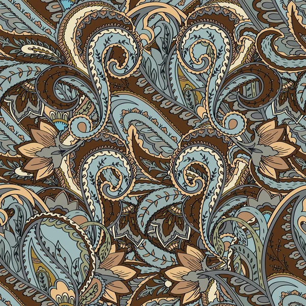 Paisley sfondo. Modello senza cuciture — Vettoriale Stock