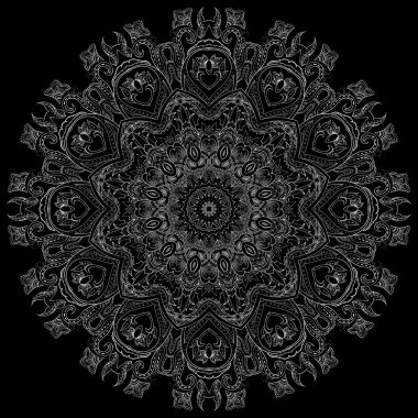 Soyut mandala. Yuvarlak desenli vektör arka plan