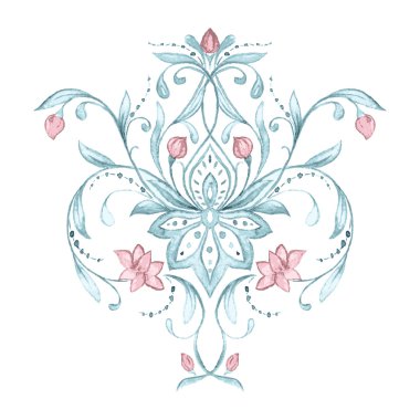 Sulu Boya desen, tekstil için yazdırma