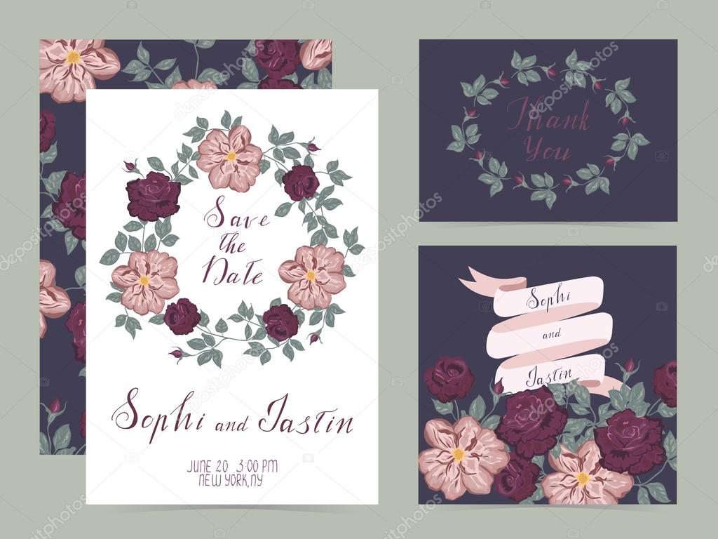 Wedding set cards