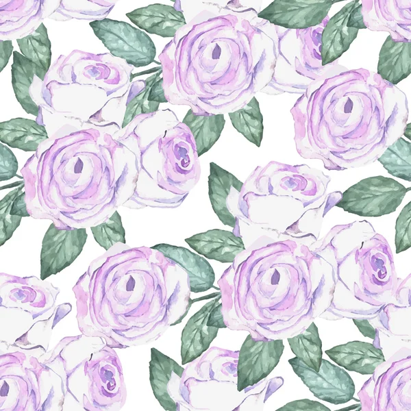 Padrão de rosas aquarela. Fundo para convites de casamento, sa —  Vetores de Stock