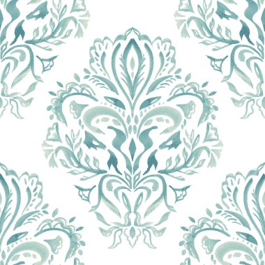 Sulu boya duvar kağıdı, Dikişsiz etnik desen