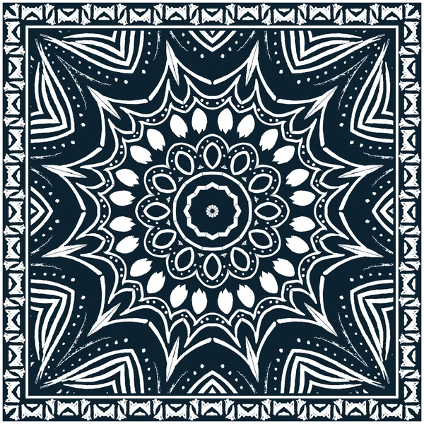 Bandana, etnik desenini Tekstil — Stok Vektör