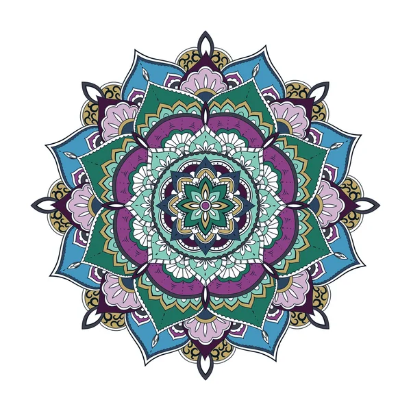 Ornamentales Kreismuster. Mandala — Stockvektor