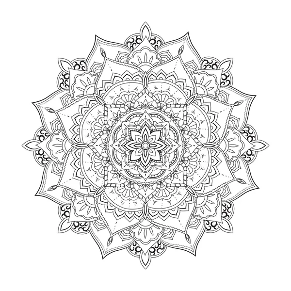 Decoratieve cirkel patroon. Mandala — Stockvector