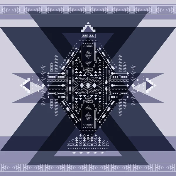 Modèle géométrique ethnique, imprimé tribal, pour cartes de vœux, t - — Image vectorielle