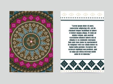 Tebrik kartı. Kabile, etnik, Afrika tasarım