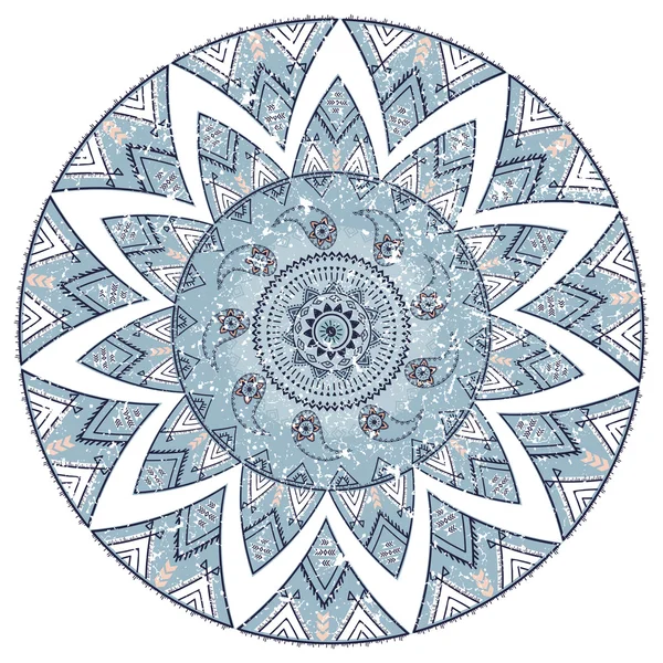 Mandala, padrão redondo ornamental. Tribal, etnia, boêmio, isl —  Vetores de Stock