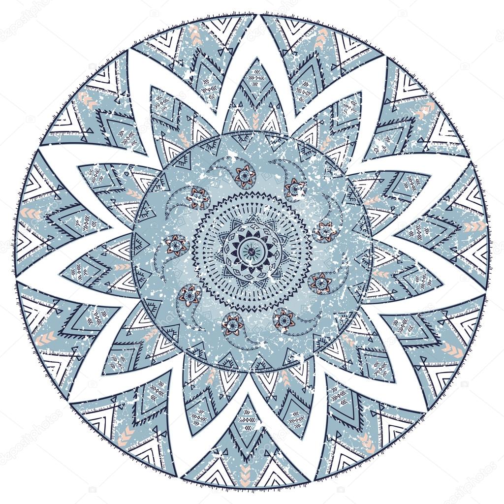 Mandala, ornamental round pattern. Tribal, ethnic, bohemian, isl