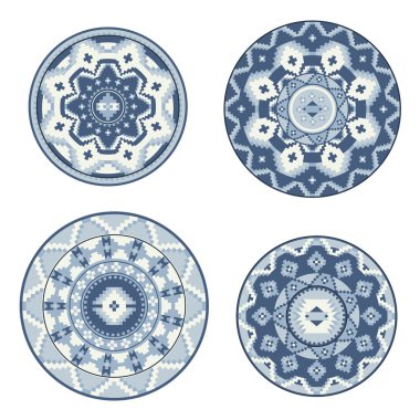  Desenler süs ayarlayın. Kabile, etnik, bohem, islam,