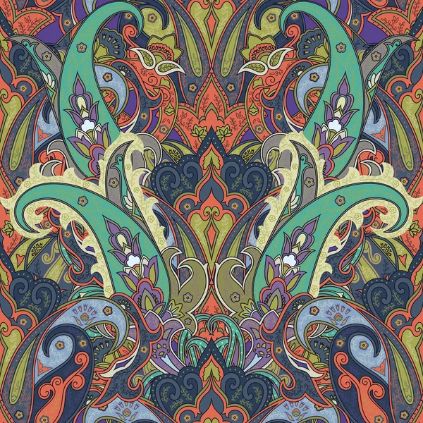 Patrón de paisley sin costuras. Fondo ornamental para fondo de pantalla, w — Vector de stock