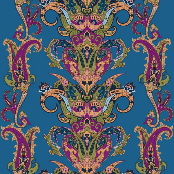 Patrón de paisley sin costuras. Fondo ornamental para fondo de pantalla, w — Vector de stock