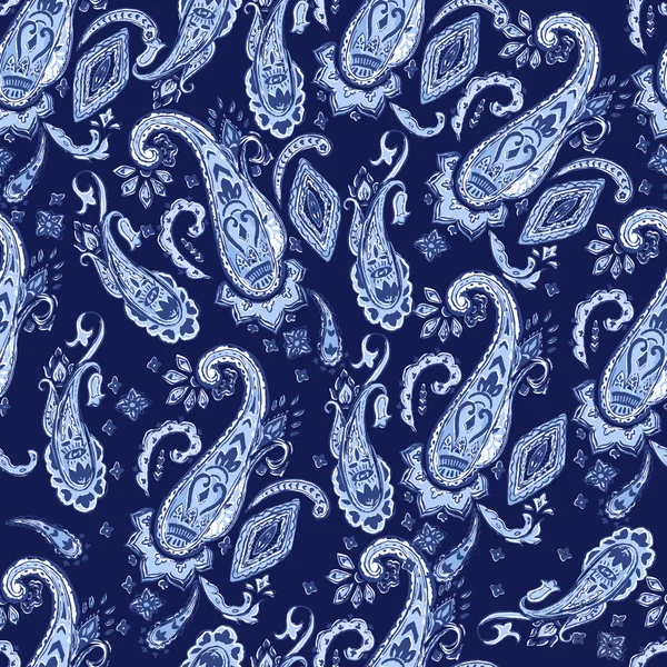 Fantasy paisley seamless mönster — Stock vektor