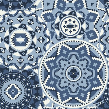 Süs daire desen. Mandala. Kabile, etnik tasarım