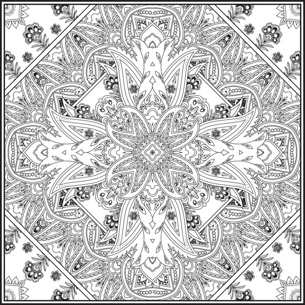 ペイズリー パターン背景。繊維、fa 用のベクトル図 — ストックベクタ