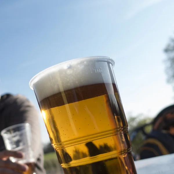 Detail of beer on the table — Stock Photo, Image