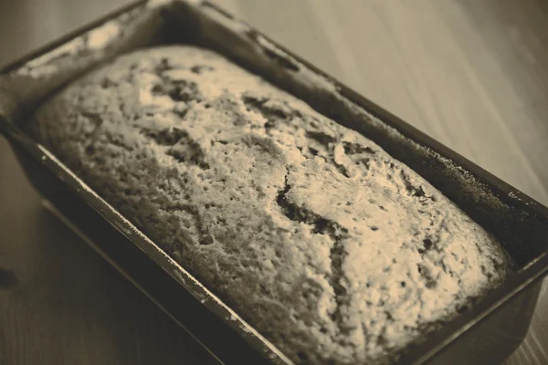 Hausgemachtes Brot in Retro-Farbe — Stockfoto