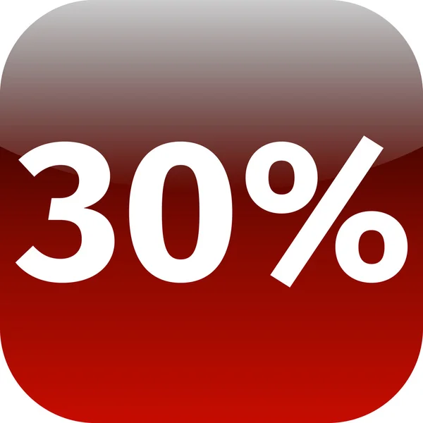 30 percent icon — Stock Photo, Image