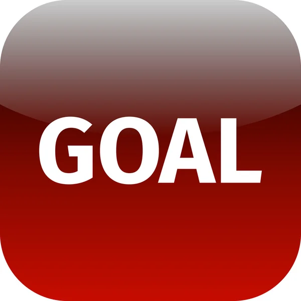 Goal icon on white background — Stock Photo, Image