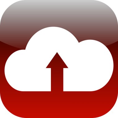 Bulut simgesinden yükle. Gönderme düğmesi. Sembol yükle. 