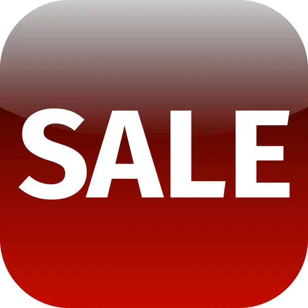 Red text sale icon — Stock Photo, Image
