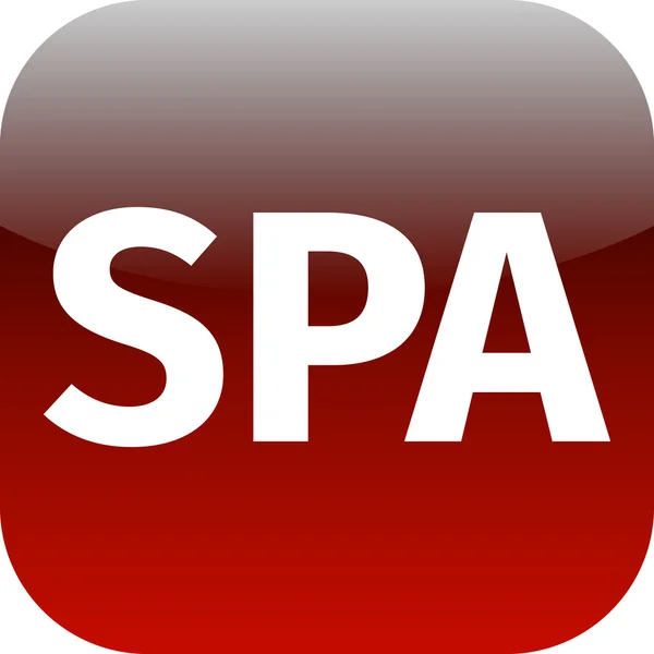 Red spa icon for app — Stock Photo, Image