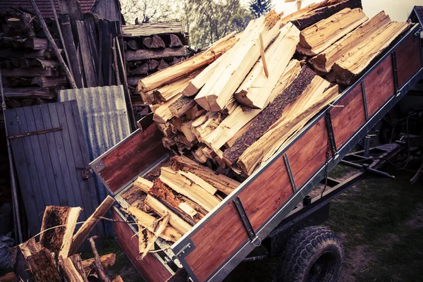 Holzschlepper — Stockfoto