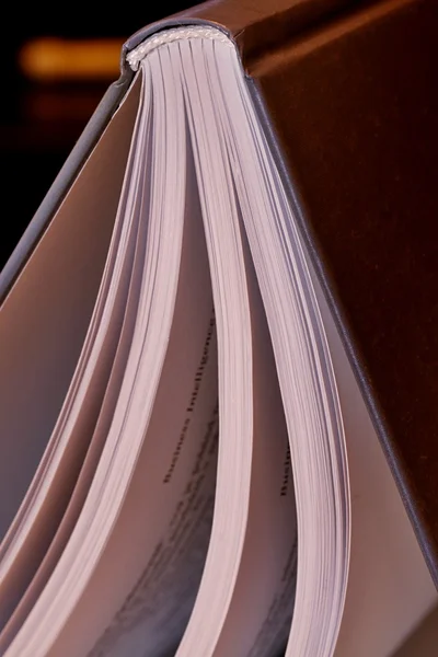 Closeup of an open book — Stock Photo, Image