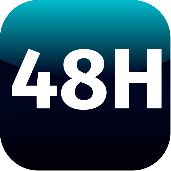 Icono 48h — Vector de stock