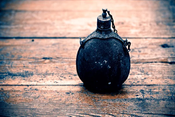 Old army bottle — Stock Photo, Image