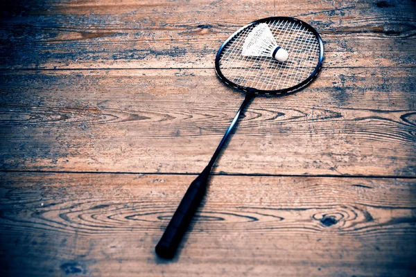 Vintage badminton racket — Stockfoto