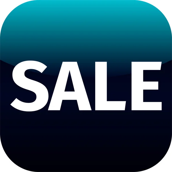 Blue text sale icon — Stock Photo, Image