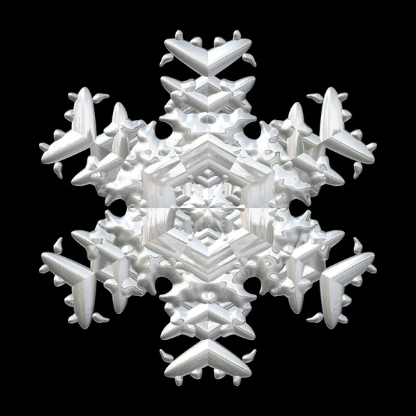 Wintersneeuw of snoflakes voor kerst cadeau papier — Stockfoto