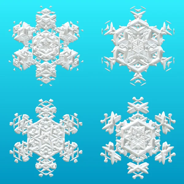 Wintersneeuw of snoflakes voor kerst cadeau papier — Stockfoto