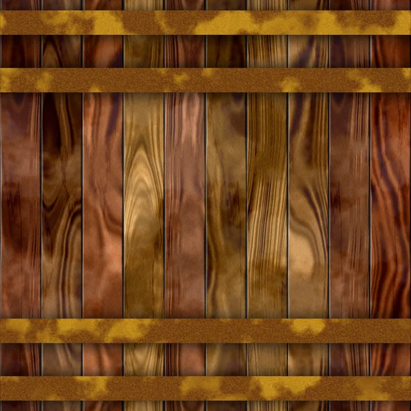 Seamless wood barrel texture — Stock Photo, Image