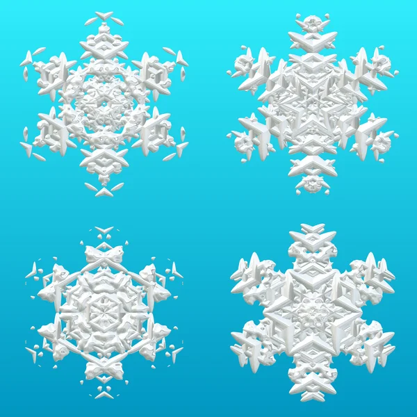 Wintersneeuw of snoflakes voor kerst cadeau papier — Stockfoto