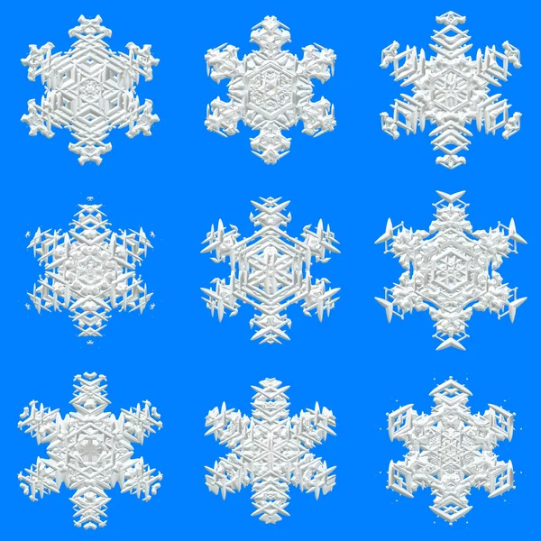 Snowflakes texture for wrapping paper — Stock Photo, Image