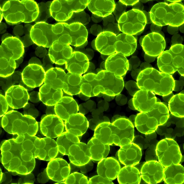 Microbio, virus, bacterias o textura verde celular —  Fotos de Stock